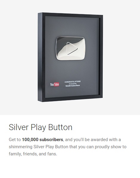 Silver Play Button